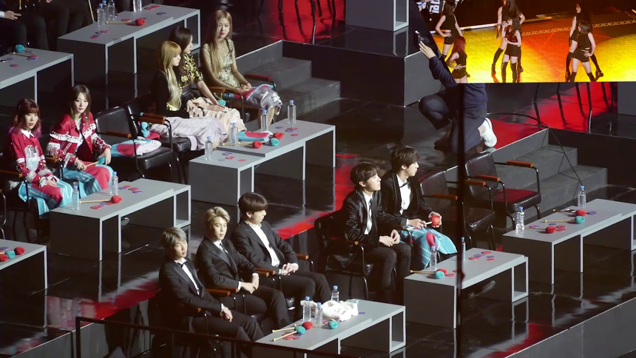 190105 BTS, BLACKPINK, BOL4 : 리액션 reaction : 청하 CHUNG HA '뱅뱅 BANG BANG' : 직캠 fancam : 고척돔