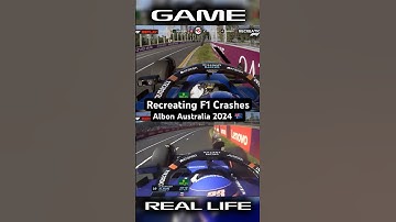 Recreating F1 Crashes | Albon Australia 2024 #shorts #f1 #f1crashes