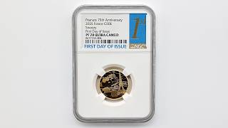 2025 フランス ピーナッツ 75周年記念 スヌーピー 50ユーロ 金貨 1/4