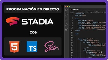 🎮🔴 Programar una PÁGINA WEB desde CERO: Google Stadia con HTML, SCSS y TypeScript y metodología BEM