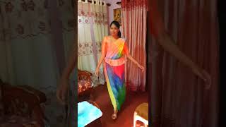 ඔසරිය ඇදල video කලා. viral sumu_vlogs viralshort viralvideos trending kandiansaree osariya