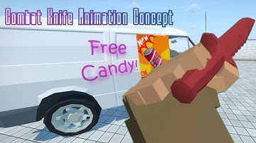 Gorebox Combat Knife Animation Concept, made in prisma 3d