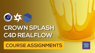 CROWN SPLASH IN CINEMA 4D & REALFLOW