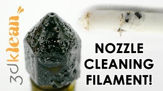 Famous Clean a DIRTY nozzle with 3dklean filament - It works! Profile