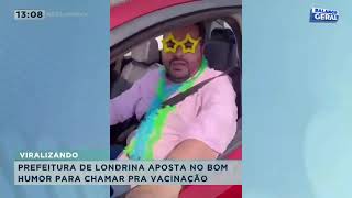 Secretario de saude de Londrina se fantasia em video da balada da vacina