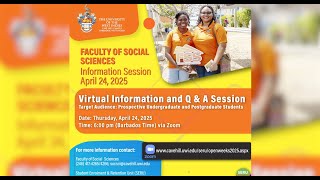 Faculty of Social Sciences - Virtual Information Session