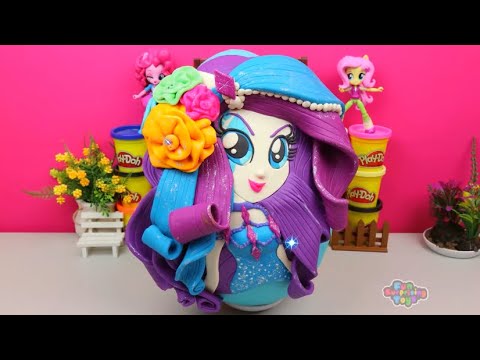 Giant RARITY And FLUTTERSHY (MY LITTLE PONY) Surprise Eggs - Fun Surprising Toys