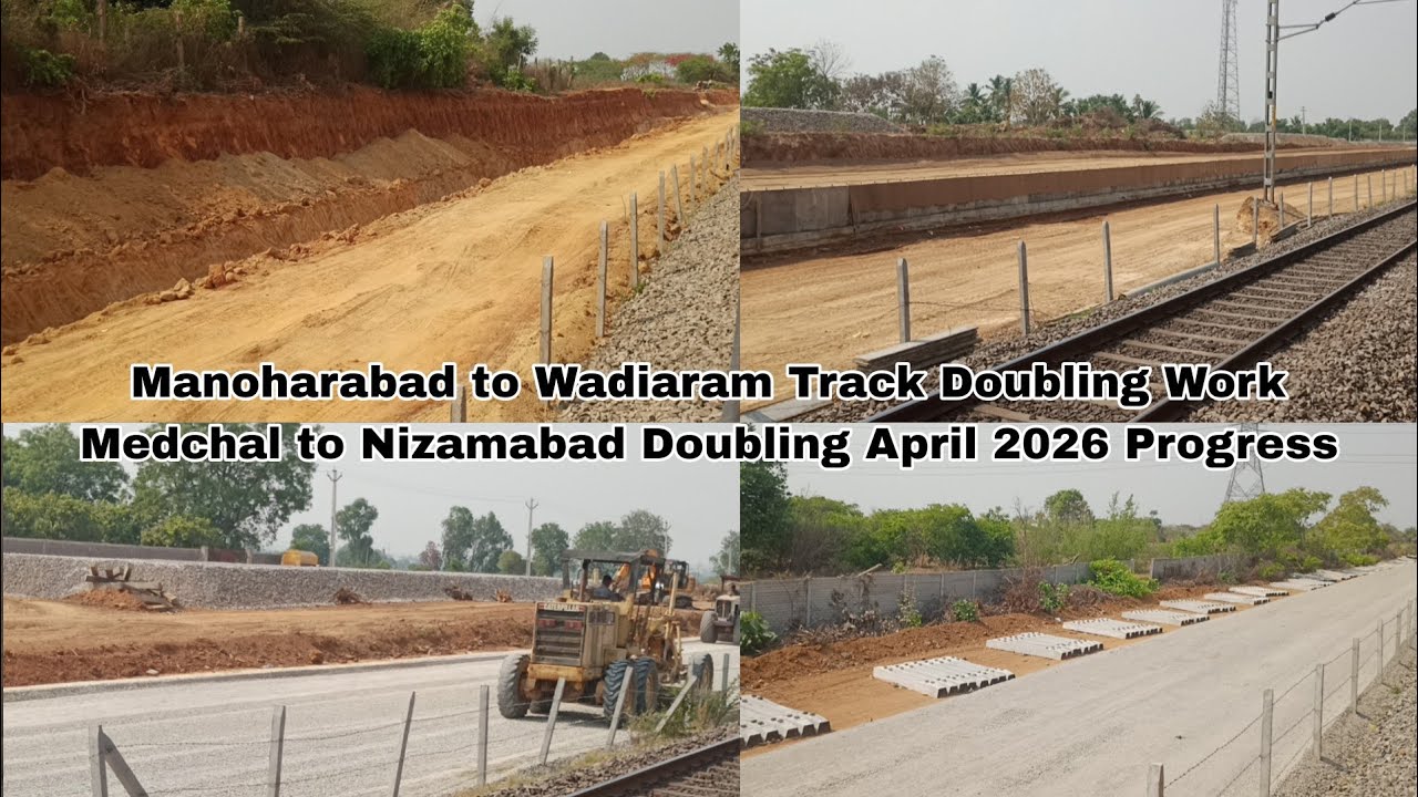 Manoharabad to Wadiaram Track Doubling Work ll Medchal - Nizamabad ...