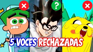 5 doblajes RECHAZADOS por su CAMBIO DE VOZ (Cosmo, Gohan, Toy Story, Jake y Seiya)