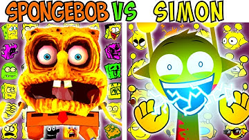 ALL SPONGEBOB VS SIMON TEST | FNF Character Test | Gameplay VS Playground