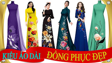 Mẫu áo dài đồng phục đẹp này thì chị em chọn cho cả nhóm mặc đều xinh xắn💖Vải Áo Dài S