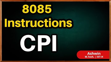 8085 Instructions - Chapter 18 - CPI