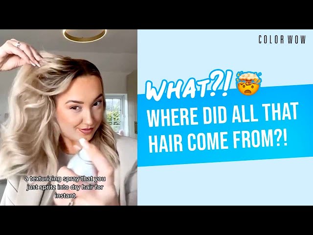 BIG bouncy hair ✨ Color Wow Style on Steroids, Video published by siani💫