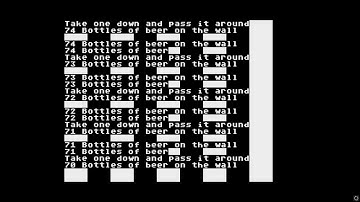 ATARI 5200 5200 Basic 99 Bottles of Beer   V BrainFck by Jeffry Johnston 2001 PD