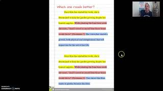 Informational Writing- Analysis Mini Lesson #1