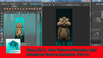 Maya 2016 |  New Features| Modeling Light Rendering Texture Animation  Part 01