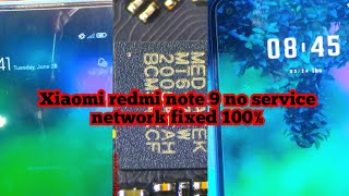 Xiaomi redmi note 9 no service emergency network fix