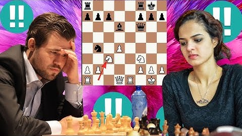 Magnus Carlsen vs Tania Sachdev chess game 35