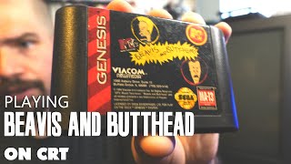 Beavis and Butthead for Sega Genesis on a CRT (Memory Lane)