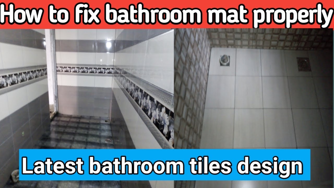 Bathroom mat fitting / Latest Bathroom mat design / Bathroom mat work