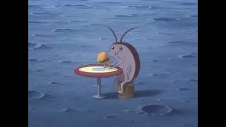 that's the cockroach eating a burger on the moon hits different 