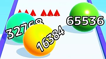Ball Run Infinity Number Up To (128M, 256M, 512M, 1024M) ! All Levels Gameplay Part 106 android, ios