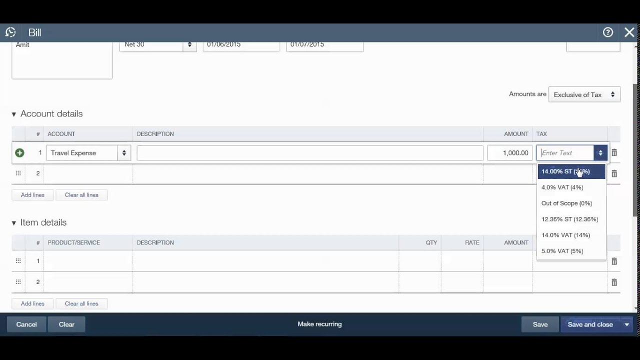 How to add credit purchase in QuickBooks Online? YouTube