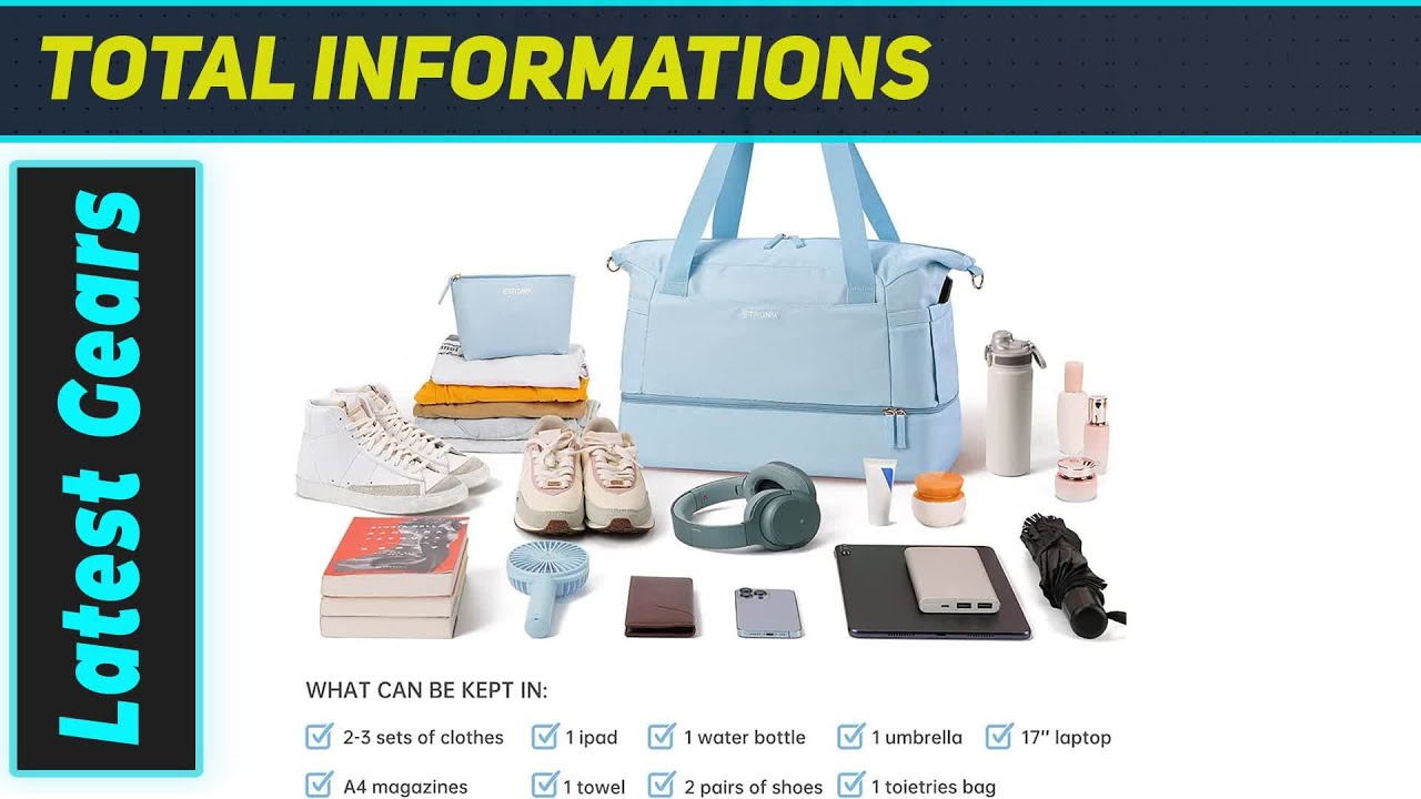 37L Gym Duffle Bag for Women: The Ultimate Smart Travel Companion!