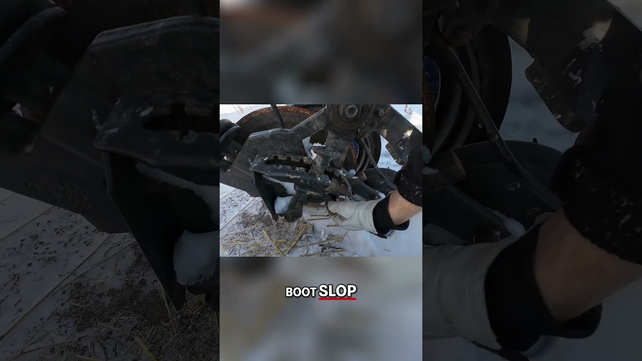 This Air Seeder was covered in a SNOW Drift! 