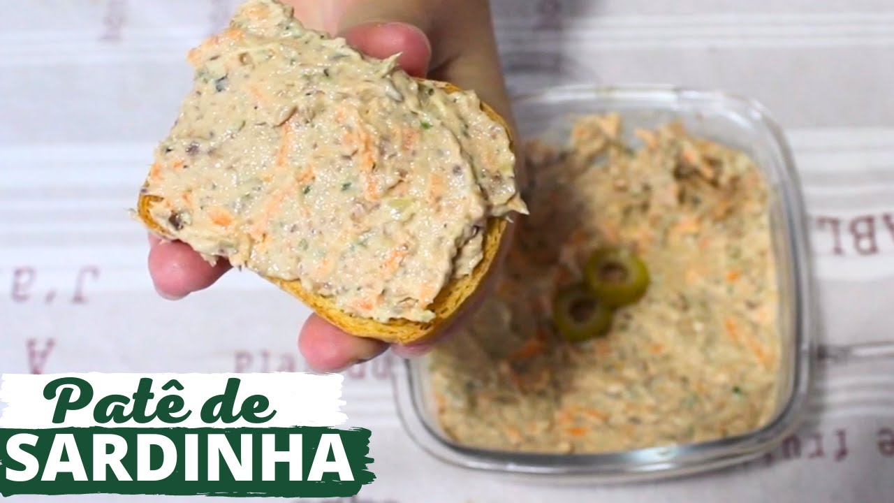 PATÊ DE SARDINHA FÁCIL, RÁPIDO E DELICIOSO