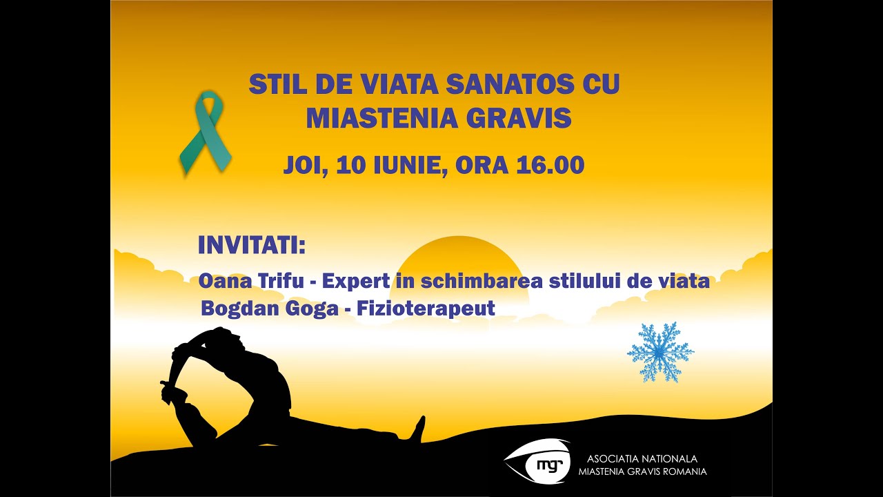 Stil de viata sanatos cu Miastenia Gravis