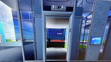 Otis Gen 2 Series 7 and Smart drive elevator at Ouest Corp headquarters at roblox