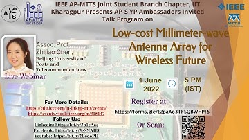 "Low-cost Millimeter-wave Antenna Array for Wireless Future" by Assoc. Prof. Zhijiao Chen.