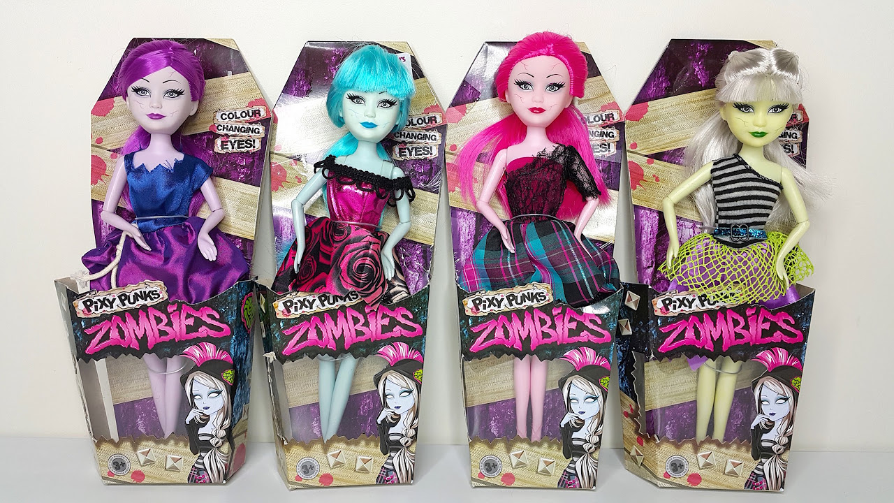 Zombie Pixy Punks with Colour Changing Eyes Unboxing Review