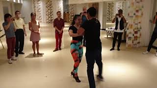 GRUPO EXTRA and OXU & BREY - Entre Beso y Beso - #bachata by Juan Ruiz and Eugenie