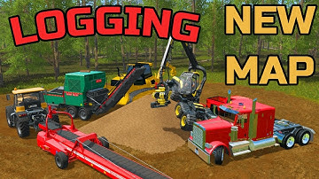 FARMING SIMULATOR 2017 | LOGGING ON PACIFIC INLET MAP | NEW SEMI