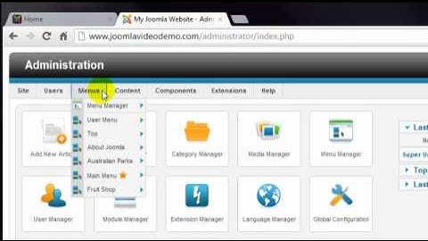 Joomla 2.5 Tutorial - Lesson 12 - Administrator