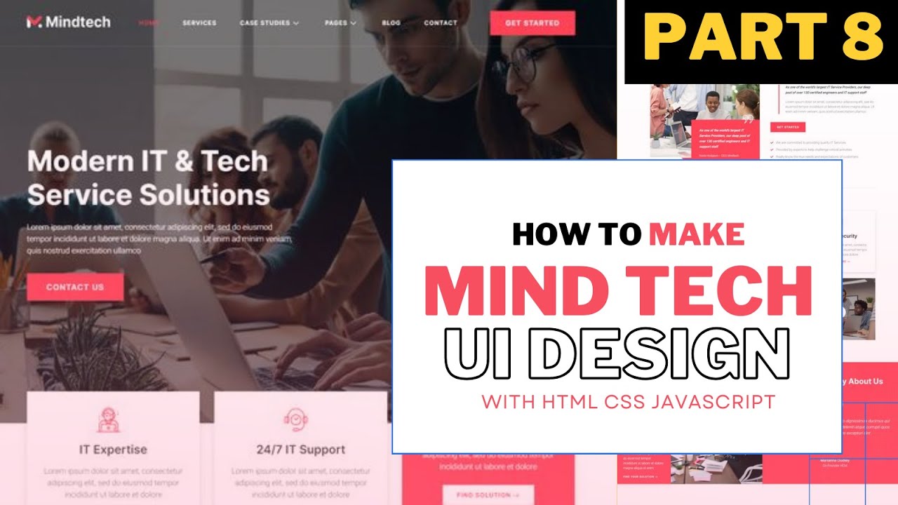 Creating a Dynamic Website: HTML, CSS, JavaScript, GSAP Animation & Scroll Trigger Intro ( Part # 8)