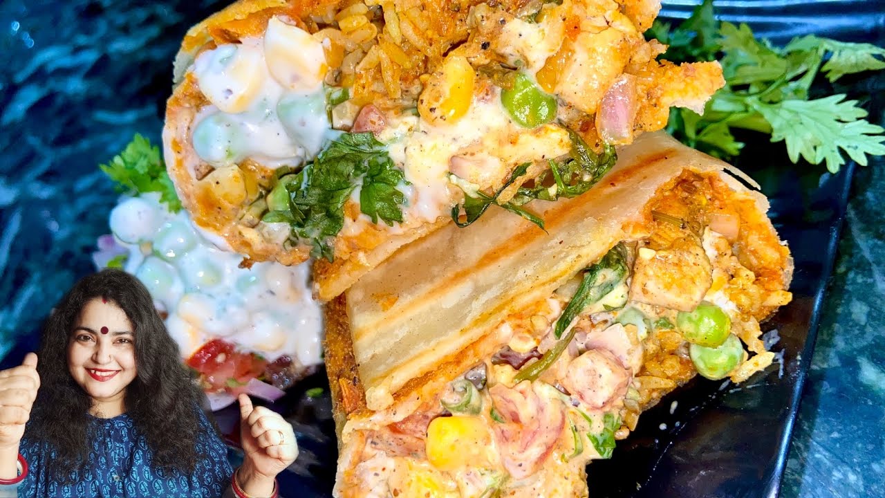 MEXICAN CHICKEN BURRITO 🌯 RECIPE | CHICKEN BURRITO RECIPE | BURRITO RECIPE | HOW TO MAKE BURRITOS🌯