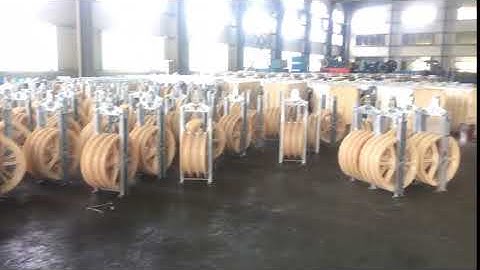 822mm Large Diameter Wheels Sheaves Bundled Wire Conductor Pulley Stringing Block