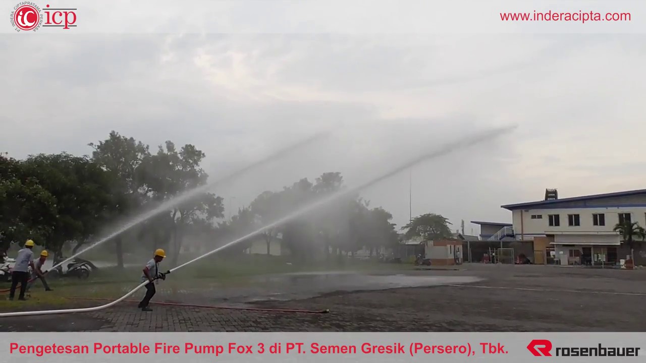 Fire Portable Pump Rosenbauer Fox 3 Testing @ PT Semen Gresik