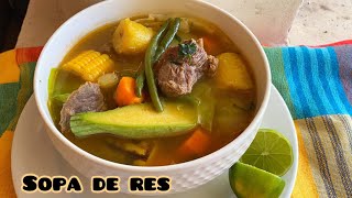 Beef soup or broth a very tasty recipe