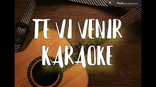 Video thumbnail of "Te Vi Venir(Karaoke Acústico)Sin Bandera"