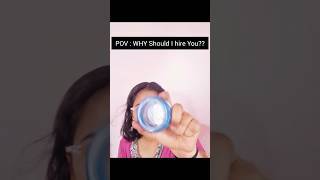 POV: “Why Should We Hire You?” 😭💼 | Reality of Every Job Seeker #shortsfeed