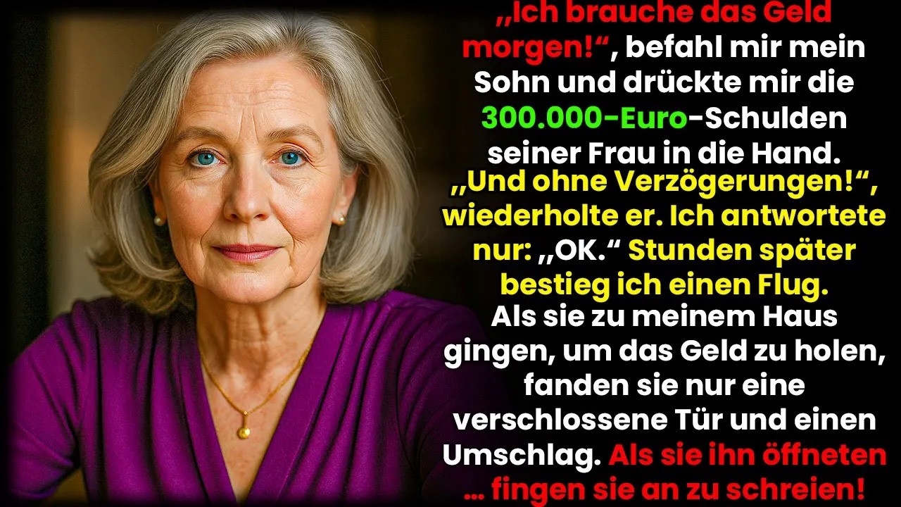 Als mein Sohn an einem Dienstagmorgen ohne Ankündigung vor meiner Tür stand, wusste ich: Er braucht wieder Geld. Was er verlangte, traf mich wie ein Schlag – 300.000 Euro. Mein gesamtes...