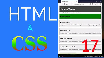 html and css tutorial bangla 17  webpage design or layout