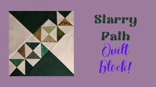 Quilting with a Starry Path quilt block❣️ #quiltingforbeginners #quilttutorial #quilt