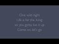 One Wild Night Bon Jovi lyrics