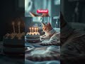 ❤️ This sick kitty still deserves love 🥹🎂 #cat #kitten #aicat #cute #sad  #cake #happybirthday 1