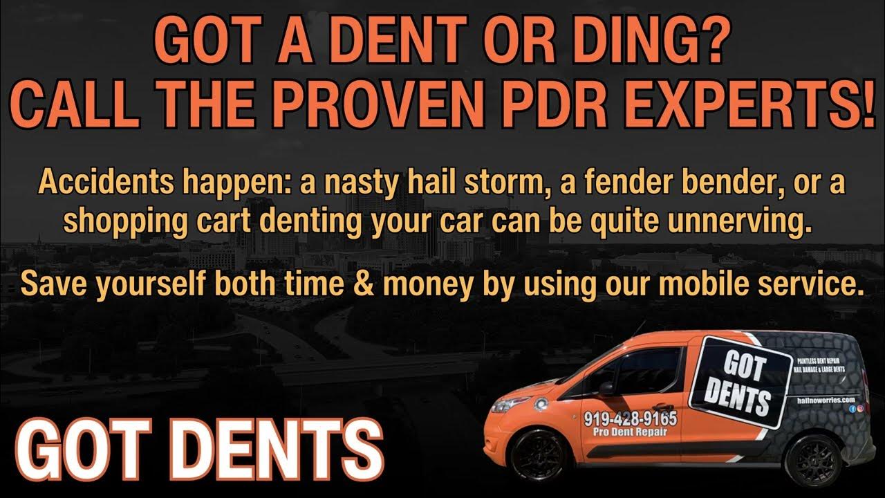Paintless Dent Removal Cary NC Got Dents Inc YouTube